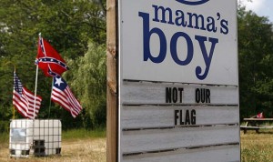 Mama’s Boy disputes Confederate flag next door